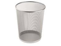 Papperskorg Tr�D Metall S�Lv 18L350x295mm 0,7Kg (1Stk)