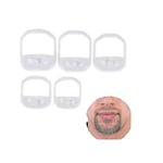 5 st Styling Rakning Shaper Tool Mould Skägg Kam Goatee mall Man Present