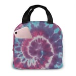 Ches DIY Tye Dye Tapestry Lunch Bag Box Tote Bag Organizer Lunch Container Insulated Zipper Meal Meal Preparation Cooler Handbag for Women Men Home School Office Outdoor use