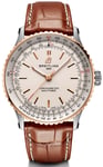 Breitling Watch Navitimer Automatic 41 Steel & 18k Red Gold Leather