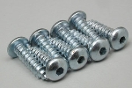 Button Head Sheet Metal Screws, 6x1/2?, Pack of 8