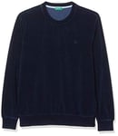 United Colors of Benetton Men's College Man Sweatshirt, Blue (Blu Navy 901), Medium