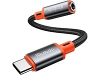 Usb-C To Aux Mini Jack 3.5Mm Audio Adapter Mcdodo Ca-7561, Dac, 0.11M (Black)