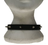 Gothic Punk 1 Row Extra Small Cone w/Lip 7 Hole Leather Neckband NB251