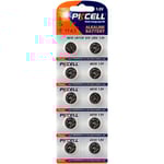 Batteri AG10 / LR1130 / LR54 / 189 / 10-pack PKcell Aluminium