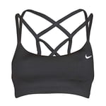 Nike AQ8686-010 FAVORITES STRAPPY BRA Sports bra Women's BLACK/(WHITE) Size L