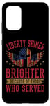 Coque pour Galaxy S20+ Liberty rend hommage au service patriotique de Grateful Nation