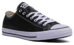 Converse 132174 Chuck Taylor  All Star Leather Ox Black In Black Size UK 3 - 12