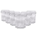 Argon Tableware Glass Jam Jars with Lids - 42ml - Pack of 6