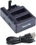 Suptig Battery charger Triple Charger Compatible For GoPro Hero 8 Hero 7 black 