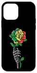 Coque pour iPhone 12 mini Sénégal Rose Squelette Fierté Drapeau Sénégalais Racines Afrique