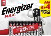 Energizer Energizer Lr03/10 Max Aaa 6+4 Zdarma