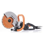 Evolution Power Tools 010-0001 Evolution R255DCT 255mm Concrete Saw-No Gas, 102.5mm Cut, Incl Premium Diamond Blade 230V, 230V-Domestic Use,Orange