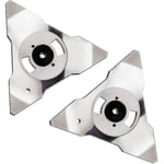 2-pack ersättningsblad för robotgräsklippare Robomow RS TS MS RC TC MC modeller i rostfritt stål - ZCL1603