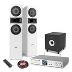 Tower HiFi System with SHF700W Speakers, Subwoofer, WiFi, DAB+, CD & Bluetooth