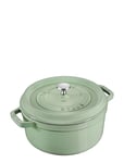 Gryta 26 Cm, Støbejern, Salvia Grön Home Kitchen Pots & Pans Casserole Dishes Green STAUB