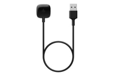 Fitbit Versa 3 - svart aluminium - smart klocka med band - svart