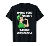 Spinal Cord Injury Warrior Unbreakable Spinal Cord Injury T-Shirt