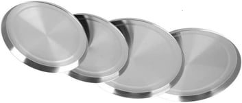 Set of 4 Stainless Steel Electric ,Gas Oven Hob Covers, Ring Protector