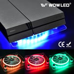 USB RGB LED Design Cooler Cooling Fan Pad Stand for PS4 Playstation Laptop