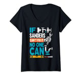 Womens Funny plumber custom name if Sanders can't fix it no one can V-Neck T-Shirt