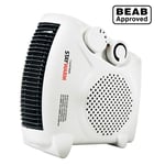 Lloytron 2000W 2Kw Upright/Flat Fan Heater Winter Warm 2 Heat setting Cool Blow