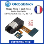 Nappe Micro + Jack Prise Audio Oreillette Pour Samsung J3 J5 J7 (2017) J330 J530 J730