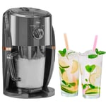 Neo Ice Crusher Slush Machine Cocktails Iced Coffee 2 Settings 1Ltr Grey Copper