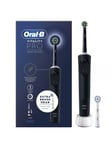 Oral-B Vitality Pro Electric Rechargeable Toothbrush with 2 Brush Heads, Black