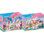 Playmobil Grand Palais de Princesse & Salle de Bain Royale avec Dressing, Coffre de Figurine 70454 Multicolore de 4 Ans