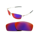 NEW POLARIZED CUSTOM  LIGHT +RED LENS FOR OAKLEY SQUARE WHISKER SUNGLASSES