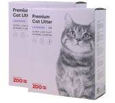 Selected by ZOO Kattsand Lavendel 10L x 2 st