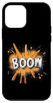Coque pour iPhone 12 mini typographie Explosion Fort SoundEffect BoomMoment Idée