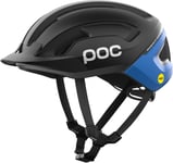 POC Omne Air Resistance MIPS Helmet - Uranium Black/Opal Blue Metallic/Matt