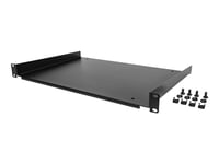 Startech.Com 1U-Serverrackhylla - Universell Fribärande Serverhylla Med Rackfäste För 19-Tums Rack Och Skåp För Nätverksutrustning - Hållbar Design - Viktkapacitet 25 Kg - 30 Cm Djupt Fack - Hylla För Rack - 1U - 19"