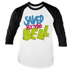 Saved By The Bell Distressed Logo Baseball Long Sleeve Tee, Long Sleeve T-Shirt
