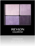 Revlon ColorStay 16 Hour Eyeshadow Quad with Dual-Ended Applicator Brush