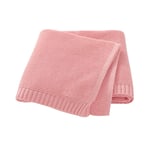 Little English Cotton Cellular Blanket - Extra Soft blanket Ideal for Prams, Cots, Car Seats and Moses Baskets. - 100% Cotton - Pink - 100cm x 80cm