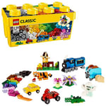 LEGO 10696 Classic La Boîte de Briques Créatives, Jouet et Ensemble de Rangement avec Briques, Roues, Fenêtres, Idée Cadeau de Noël, Enfants 4 Ans