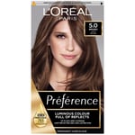 L'Oréal Paris Préférence Infinia Hair Dye (Various Shades) - 5 Palma Natural Light Brown