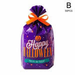 Halloween Gift Bags Cute Candy Box Trick Or Treat Kids B Purple