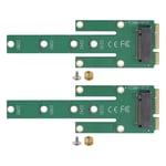 2PCS mSATA to M.2 NGFF SSD Adapter Card Hard Drive Converter Board Enclosures