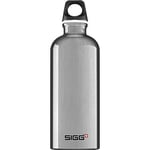 SIGG - Aluminium Water Bottle - Traveller Alu - Climate Neutral Certified - Suitable For Carbonated Beverages - Leakproof - Lightweight - BPA Free - Alu - 0.6 L