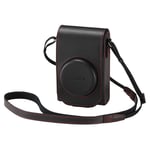 Panasonic Lumix DMW-PHS84XER Premium Leather Camera Case for TZ100 - Black/Red