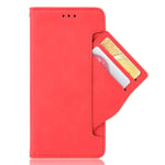 HAOTIAN Case for Xiaomi Poco X3 Pro/Poco X3 NFC Case Wallet Flip Cover, Leather Protective Cover & Credit Card Pocket, Support Kickstand Slim Case for Xiaomi Poco X3 Pro/Poco X3 NFC, Red