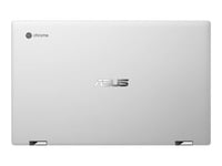 ASUS Chromebook Flip C434TA AIZ032 - Conception inclinable - Intel Core m3 - 8100Y / jusqu'à 3.4 GHz - Chrome OS - UHD Graphics 615 - 8 Go RAM - 32 Go eMMC - 14" écran tactile 1920 x 1080 (Full HD) - Wi-Fi 5 - paillette d'argent