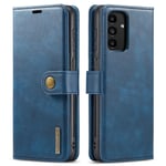 DG MING Samsung A13 4G 2-in-1 magneetti lompakkokotelo - Sininen