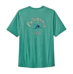 Patagonia M's Cap Cool Daily Graphic Shirt - Men's T-Shirt, Mens, T-Shirt, 45235, Vision Mission: Beryl Green x-dye, M