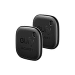 Eufy Security Localisateur d'Article Bluetooth 2 Pack, Détecteur de clés, Traqueur pour écouteurs et Bagages, Détecteur de téléphone, Résistant à