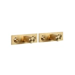 Buster + Punch - Furniture Knob Plate Linear Brass - Handtag
